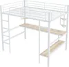 Łóżko piętrowe Flieks 90x200cm z biurkiem i półką, łóżko na Podgląd zdjęcia produktu 7