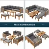Flieks Gartenmöbel-Set 6-tlg., Gartensofa mit Hocker und Produktbild-Vorschau 5