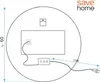 SAVE ®HOME Okrągłe lustro łazienkowe LED - 60 cm - Podgląd zdjęcia produktu 7