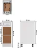 vidaXL Zásuvková skříňka Lyon bílá 30x46x81,5 cm Materiál Náhled obrázku produktu 7