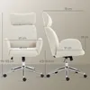 HOMCOM Schreibtischstuhl Höhenverstellbar Homeoffice Stuhl Produktbild-Vorschau 3