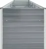 vidaXL Garten-Hochbeet Verzinkter Stahl 400×80×77 cm Grau Produktbild-Vorschau 3