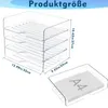 Acryl Briefablage in , Transparent Ablagefächer Stapelbar, Produktbild-Vorschau 6