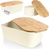 Vilde Boîte à pain avec planche en bois Corbeille à pain Voir les images du produit 1