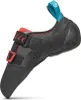 Klett-Kletterschuh "Vapor V LV" von Scarpa; schwarz mit roten und blauen Akzenten; seitliche Ansicht. Produktbild-Vorschau