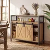 Buffet COSTWAY en bois, meuble de rangement pour cuisine Voir les images du produit 9