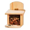 Eichhörnchen Futterhaus Holz 29x12x25 cm Futterstation Produktbild-Vorschau 1