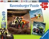 3 x 49 Teile Ravensburger Kinder Puzzle Claas Axion, Produktbild-Vorschau 1