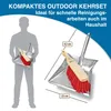 Kehrset Kehrgarnitur Besen und Schaufel Elastonborsten rot Produktbild-Vorschau 4