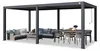 PRIMEYARD Pergola 3x6 m Aluminium Pfosten mit Lamellendach Produktbild-Vorschau 1