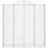 BEI CLORIS Gabionen mit Hochbogen 7 Stk. 200x30x200/220cm Produktbild-Vorschau 5