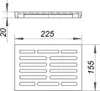 Dallmer Rost zu Kellerablauf 71, ABS, 22,5 x 15,5 cm Produktbild-Vorschau 2