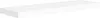 A white shelf on a white background. Anteprima dell’immagine prodotto