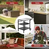Royal Gourmet Outdoor Grilltisch, 3-Etagen Servierwagen mit Produktbild-Vorschau 8