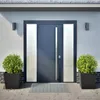vidaXL Pflanzkübel 2 Stk. Schwarz 50x50x50 cm Stahl Produktbild-Vorschau 3