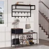 EUGAD Wandgarderobe mit Ablage 10 Haken, 80x41x30 cm, Produktbild-Vorschau 4