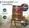 BURI Hochlehner Auflagen 117x49x6 cm - wetterfeste Produktbild-Vorschau 4