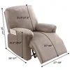 Relaxsessel Sesselbezug Stretch Samt Liegestuhlbezug mit Produktbild-Vorschau 5