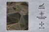 MuchoWow® Mauspad Mousepad Abstrakt - Gold - 3D - Luxus - Produktbild-Vorschau 2