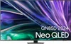 A Samsung Neo QLED TV displaying a colorful abstract image. Produktbild-Vorschau
