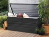 BELIANI Gartentruhe Graphitgrau Metall 400 L 132 x 62 cm Produktbild-Vorschau 2