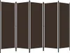 vidaXL 5-dielna priečka do izby hnedá 250x180 cm - Priečka Náhľad obrázku produktu 3
