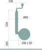 AL-KO Koło kopiujące Ø60 mm felga stalowa 200 x 50 mm 500 Podgląd zdjęcia produktu 3