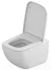 VIGOUR WHITE WC-Sitz eckig Scharnierabstand 15,5 cm mit Produktbild-Vorschau 2