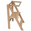 Lernturm Lerntower Tritthocker  Buche Massivholz Produktbild-Vorschau 4