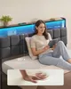 Postel 140 x 200 cm, s 2 zásuvkami, LED osvětlením, do Náhled obrázku produktu 3