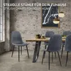 ML-Design Esszimmerstühle 4er Set, Anthrazit, Küchenstuhl Produktbild-Vorschau 6