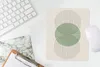 MuchoWow® Mauspad Mousepad Kreis - Linien - Abstrakt - Grün Produktbild-Vorschau 5