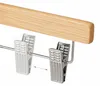 Relaxdays broekhangers, hout, 12 stuks, verstelbaar, met Productafbeelding-voorbeeld 7