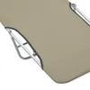 Klappliegen 2 Stk. Stahl und Stoff Taupe Produktbild-Vorschau 8