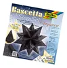 The image shows the packaging of a craft kit for making a Bascetta star. Produktbild-Vorschau