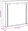 vidaXL Látkový botník s krytom 115 x 28 x 110 cm čierny Náhľad obrázku produktu 7