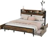 Merax Doppelbett Metallbett 180x200cm mit LED und Produktbild-Vorschau 9