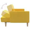 CLORIS Schlafsofa 2-Sitzer Gelb Stoff - Ecksofas Produktbild-Vorschau 7