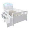 Kinderbett 90 x 200 cm, Mit Sicherheitsgitter,Mit vier Produktbild-Vorschau 10