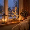 LED-kerststerren van hout, op batterijen, met timer - 52 x Productafbeelding-voorbeeld 8