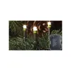 Close-up of LED lights on a Christmas tree branch with a pine cone in the background. Produktbild-Vorschau