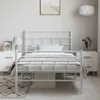 vidaXL Struttura letto con testiera e pediera in metallo Anteprima dell’immagine prodotto 3