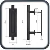 Schiebetürgriff Schwarz Matt Loft Retro Retro Premium Griff Produktbild-Vorschau 8
