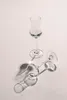 Two clear glass digestif glasses are shown on a white background. One glass is standing upright, and the other is lying on its side. Náhled obrázku produktu