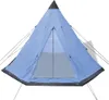 vidaXL Namiot dla 4 osób niebieski Podgląd zdjęcia produktu 2
