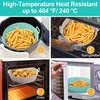 2 Stück Silikonform für Heißluftfritteuse Air Fryer Liners Produktbild-Vorschau 5