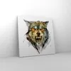 Bild auf Leinwand - Leinwandbild - Wolf Tier Wald - 50x50cm Produktbild-Vorschau 4