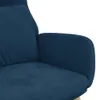 vidaXL Poltrona relax in velluto blu Anteprima dell’immagine prodotto 6