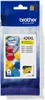 A Brother ink cartridge packaging with colorful blocks in the background. Produktbild-Vorschau