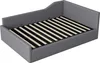 A gray upholstered daybed with a slatted mattress base. Anteprima dell’immagine prodotto
